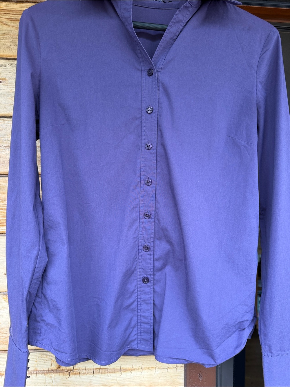 Tahari Purple Button-Front Shirt